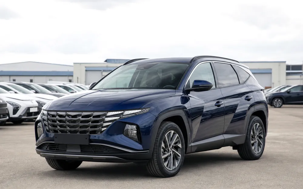 A clean used car ready for export from Korea
